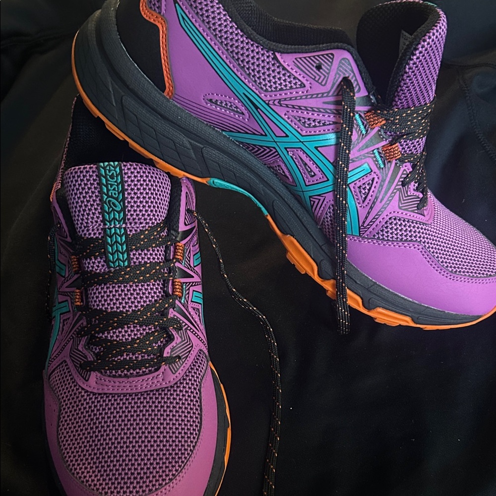 New ASICS Women's Purple and Teal Athletic Shoes